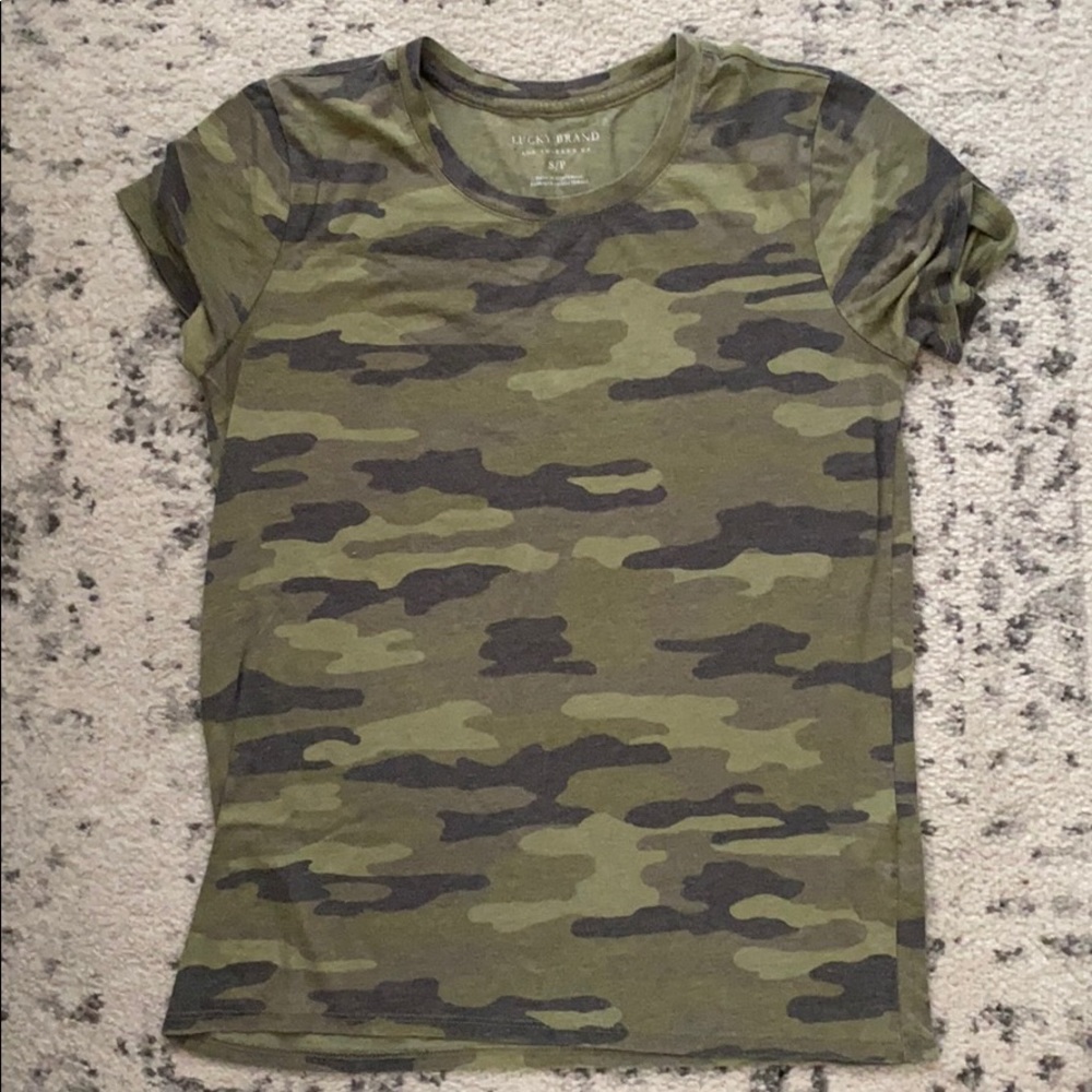 Lucky Brand Camo Tee Size S